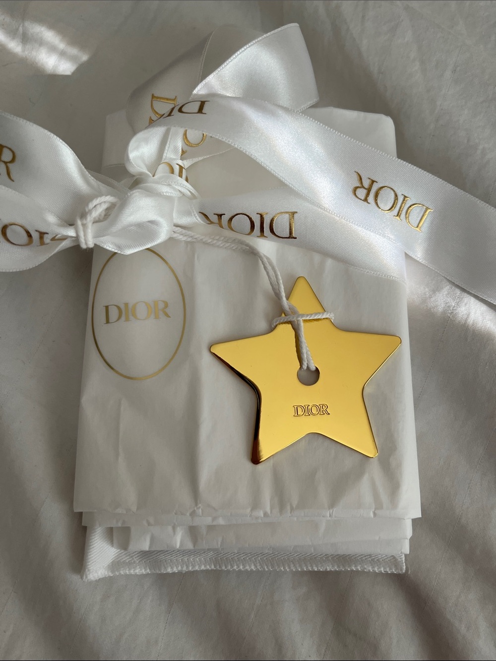 Dior blue leather card holder with DIOR charm - Picture 4 of 5